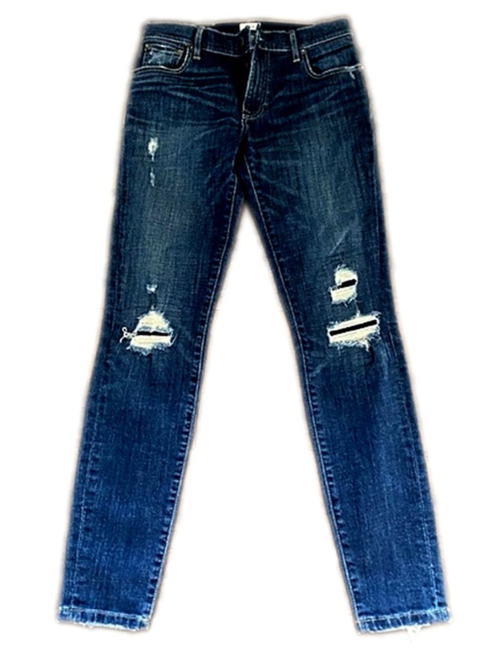 Able Jeans The Skinny Aracely Wash Distressed Jeans size 28